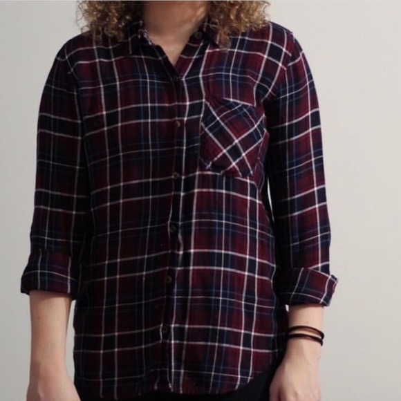 plaid button down - Picture 2 of 2